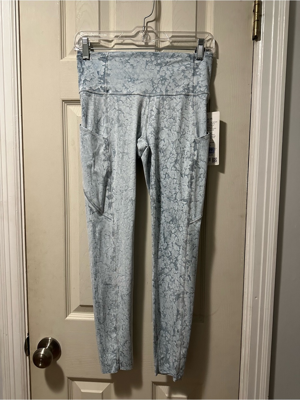 lululemon Light Blue tye dye Leggings with Side Pockets - Picture 1 of 7